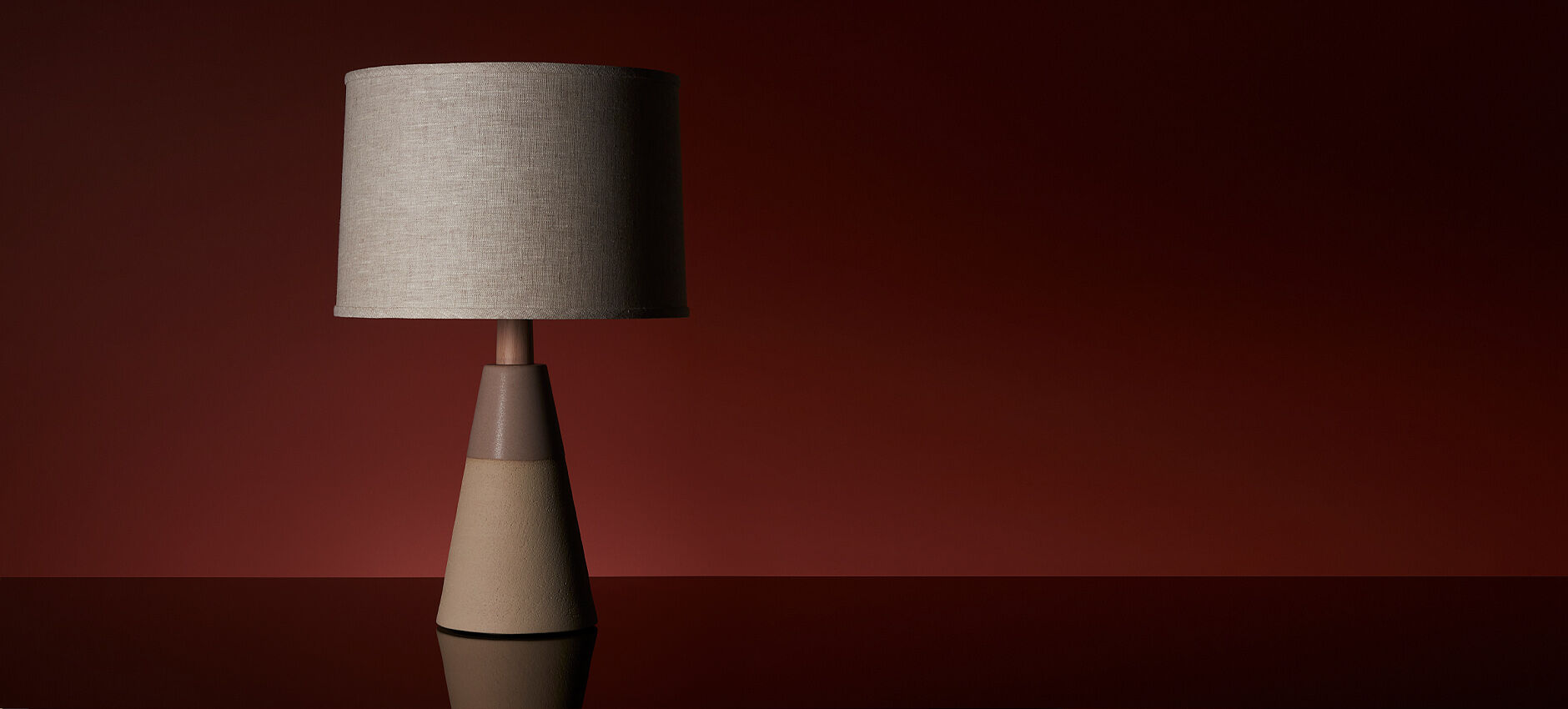 Gio II table lamp in Mesa Wolf finish