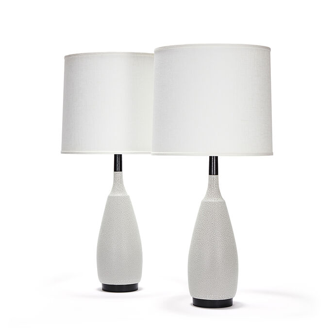 lancaster pair in crawl glaze