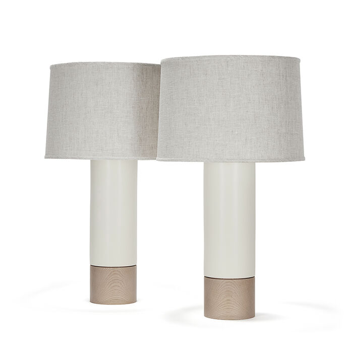 tall baxter pair in white quartz