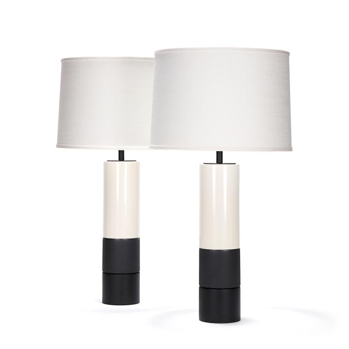 hancock II pair in banded white/black