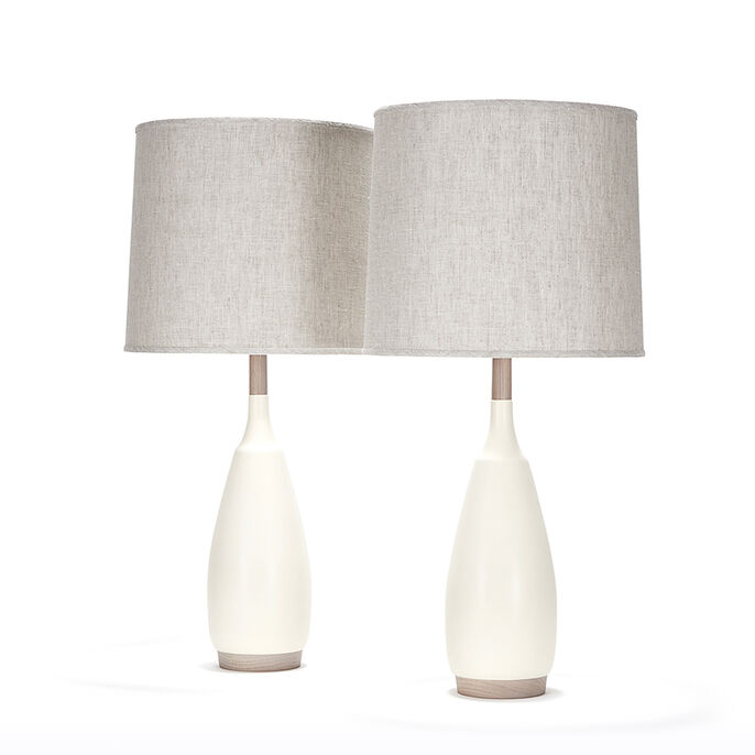 lancaster pair in white quartz