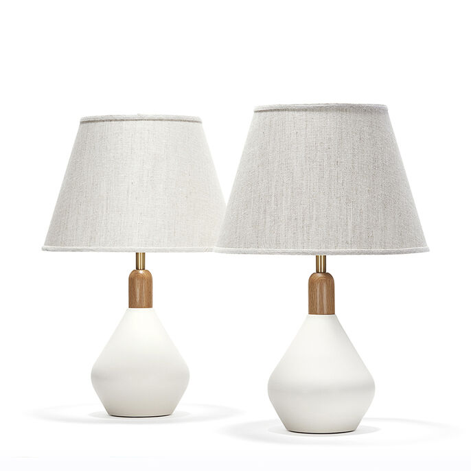 pyrus pair in white quartz