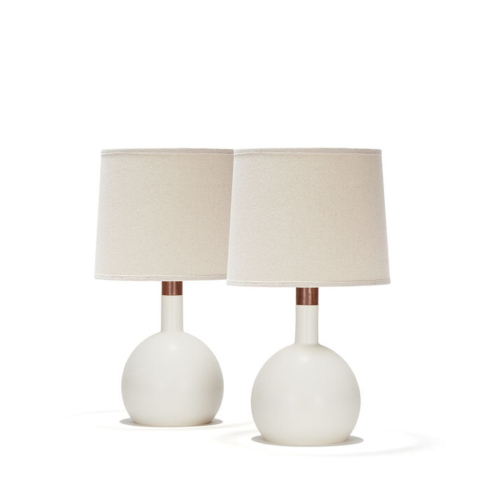 orb pair in white quartz