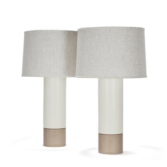 tall baxter pair in white quartz