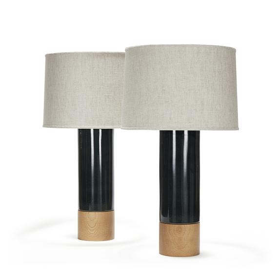 tall baxter pair in custom dark blue
