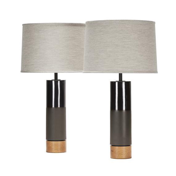 hancock II pair in black clay and anthracite