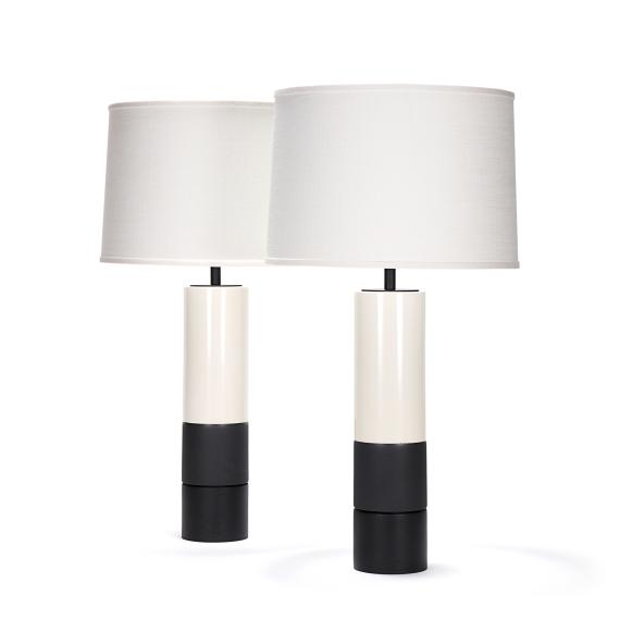 hancock II pair in banded white/black