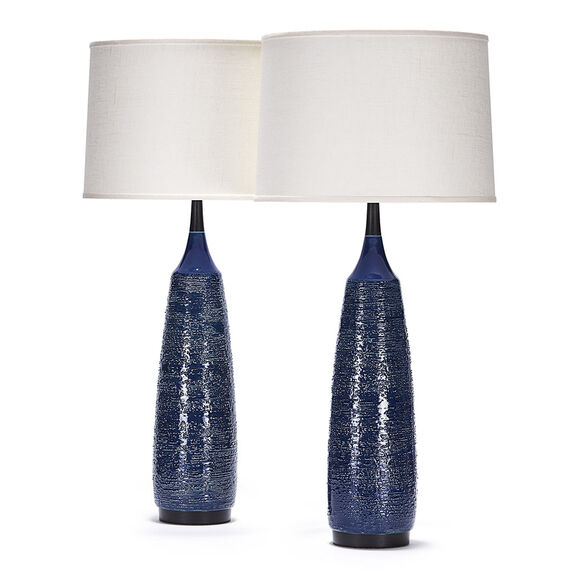 laurel pair in bouclé indigo