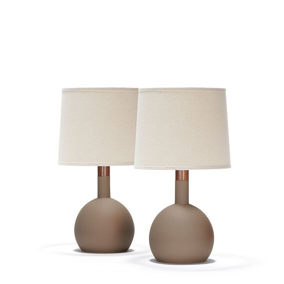 orb pair in beige matte