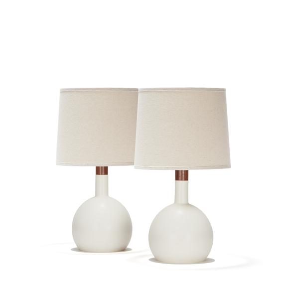 orb pair in white quartz
