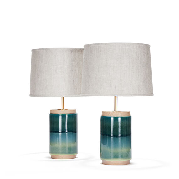 porter pair in blue-green ombre