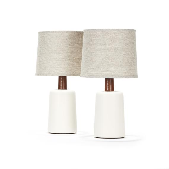 griffin pair in white quartz