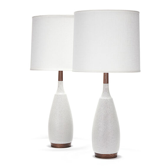 lancaster pair in crawl glaze