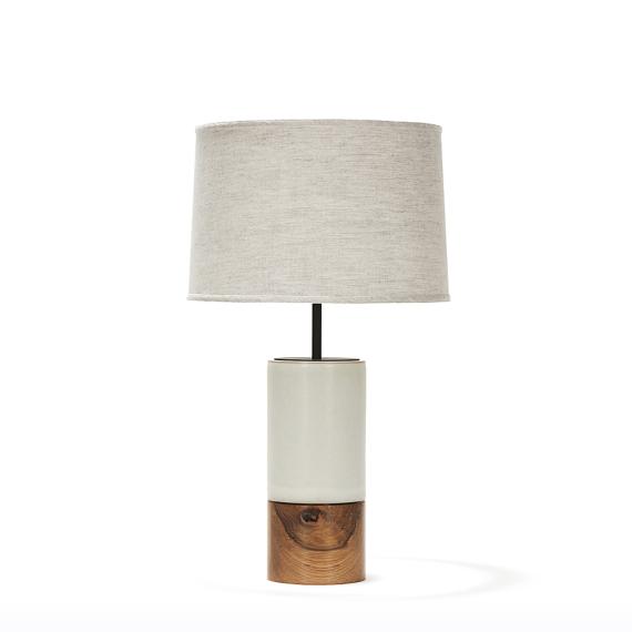 short baxter in fossil gray with rustic oak