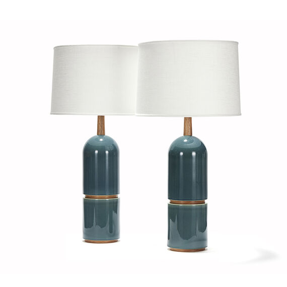 dome II pair in custom blue-green